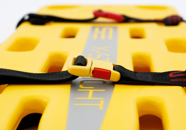 Close up spine board X-Straight with straps